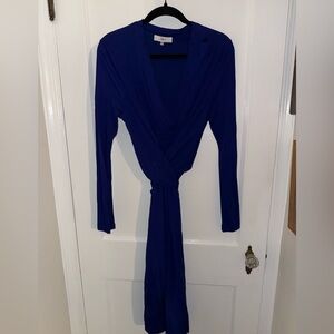 Issa Blue Engagement Wrap Dress